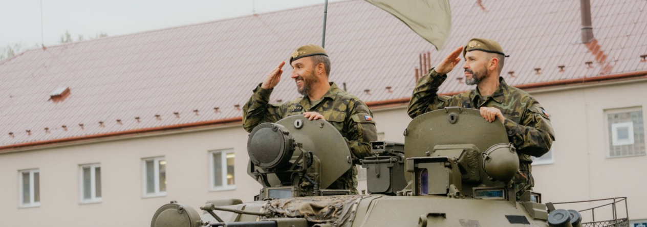 Předání funkce velitele 72. mechanizovaného praporu Přáslavice