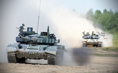 T-72 CZ při bojových střelbách