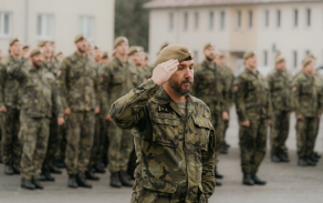 Předání funkce velitele 72. mechanizovaného praporu Přáslavice
