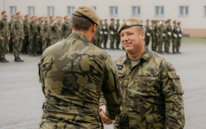 Předání funkce velitele 72. mechanizovaného praporu Přáslavice