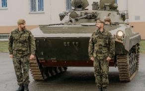 Předání funkce velitele 72. mechanizovaného praporu Přáslavice