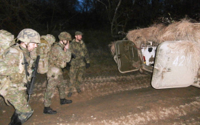 Příprava na zasazení slovenské průzkumné skupiny