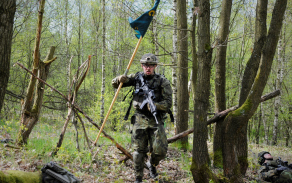 Ukořistěná vlajka.